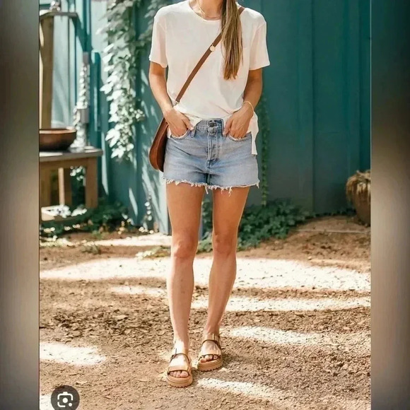 Madewell Relaxed Denim Shorts New With Tag Size 27 - Picture 1 of 6